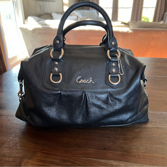COACH Madison Leather Large Sabrina Satchel Handbag - Picture 7 of 16